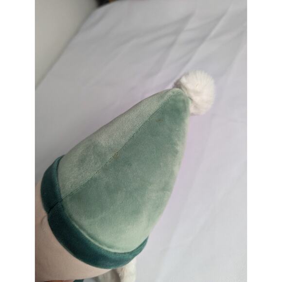 Miniso Life Plush Green Santa Claus Soft Rare Christmas Holiday Toy Elf Tags - Picture 5 of 6